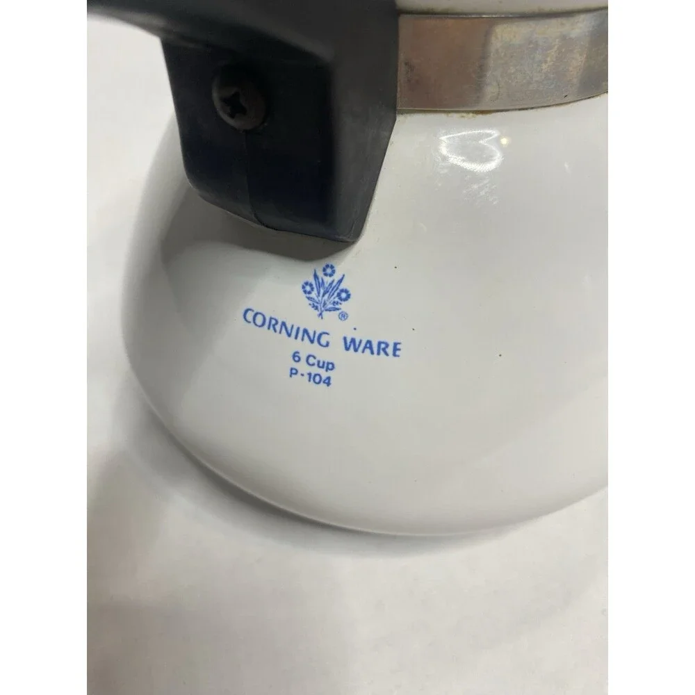 Corelle Ware Blue Cornflower Stove Top Set Of 2 Coffee Tea Pot 9 Cup And 6 Cup